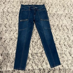White House Black Market Mid-Rise Skinny Utility Jeans